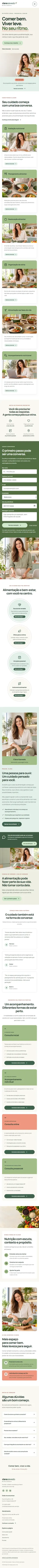 Captura completa da versão mobile de Clara Azevedo