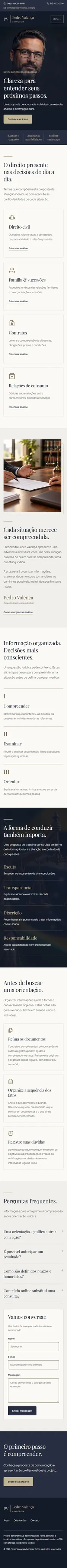 Captura completa da versão mobile de Pedro Valença