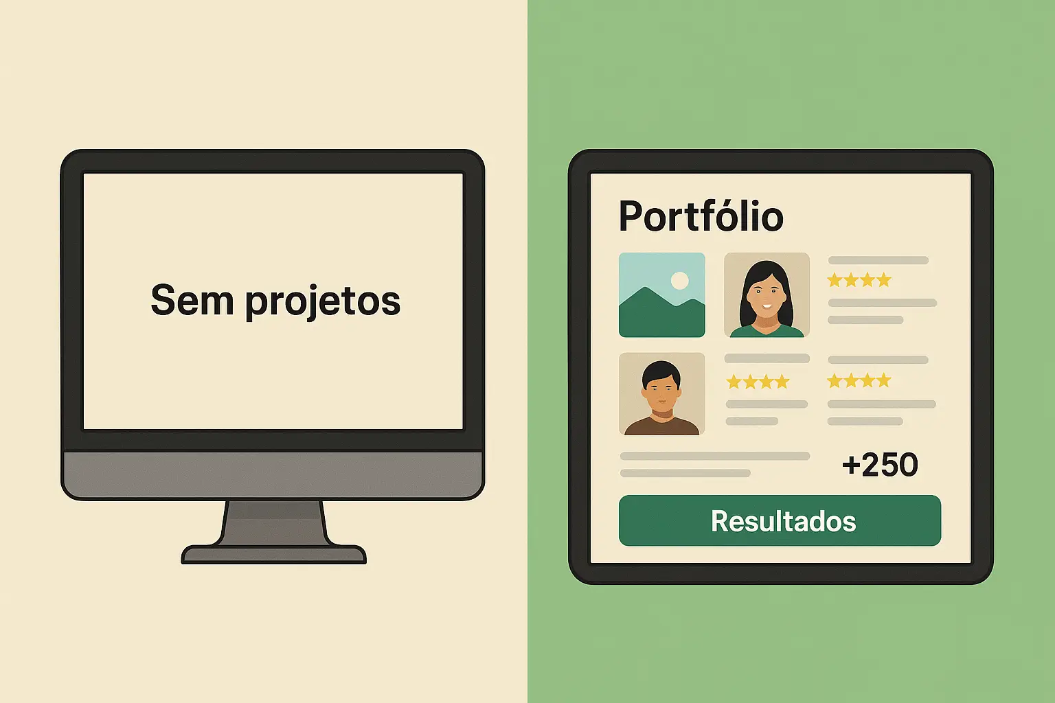 imagem de post sobre portfólio - mostre seu trabalho para construir credibilidade e vender mais